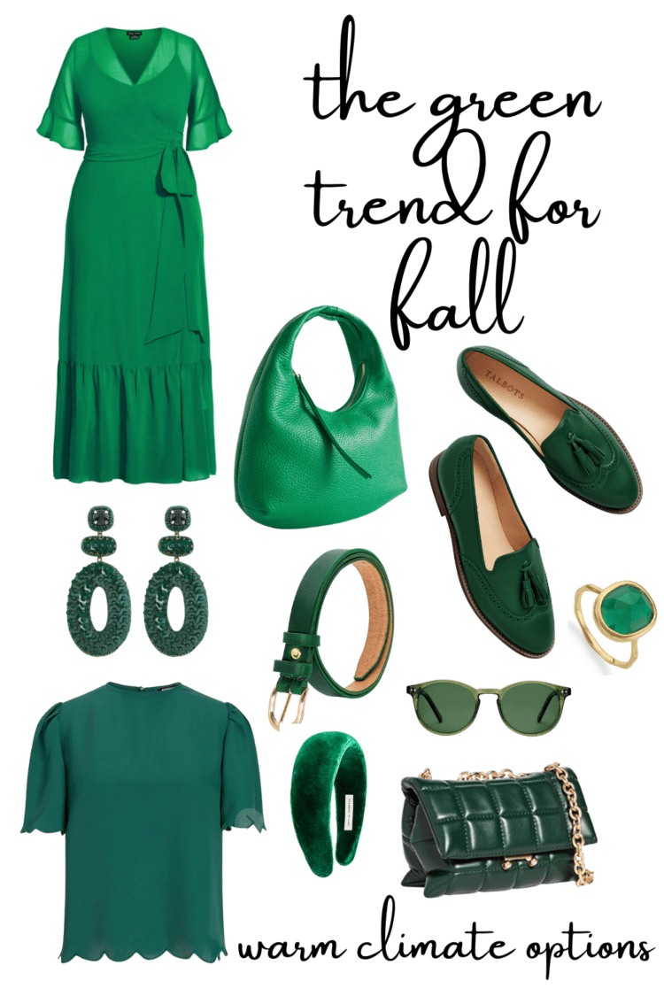 green trend fall fashion