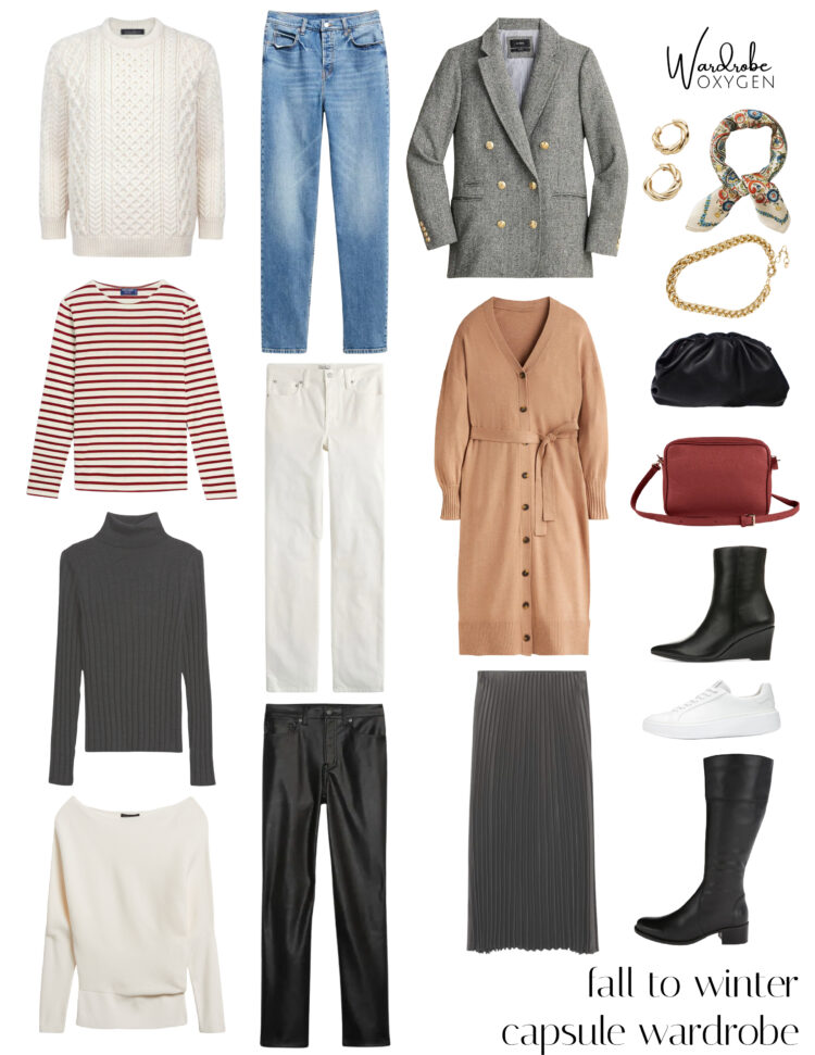 fall to winter capsule wardrobe