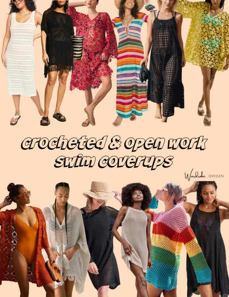 Crocheted swim coverups