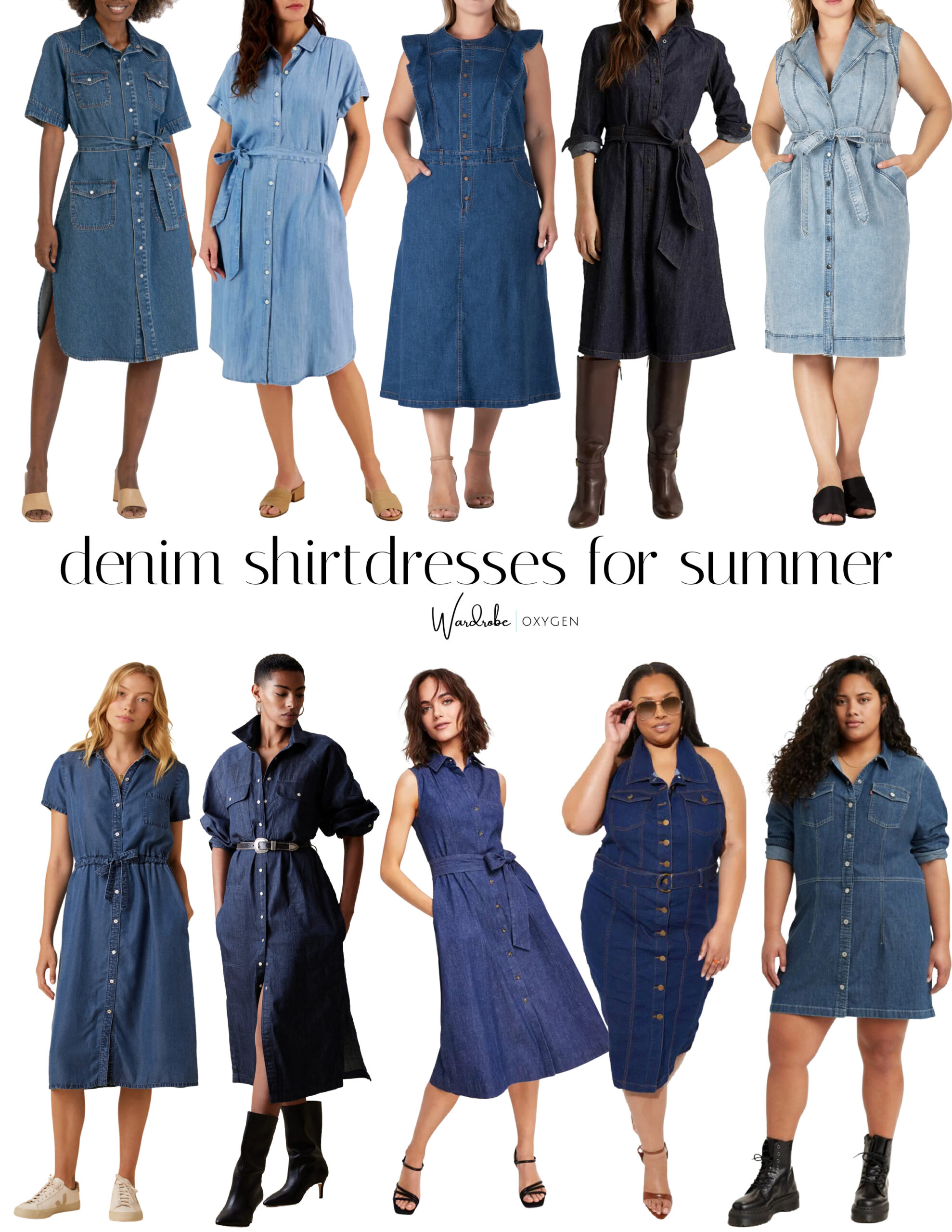 Denim Shirtdresses