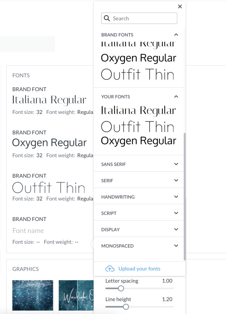 PicMonkey font styles