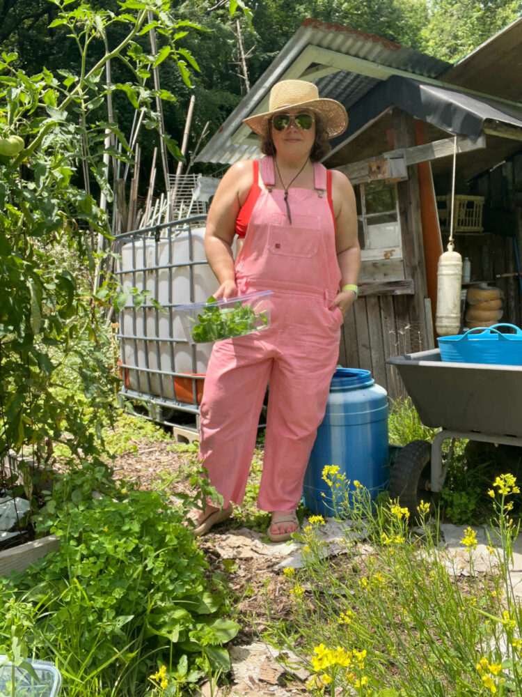 Pink overalls | What I Wore In July