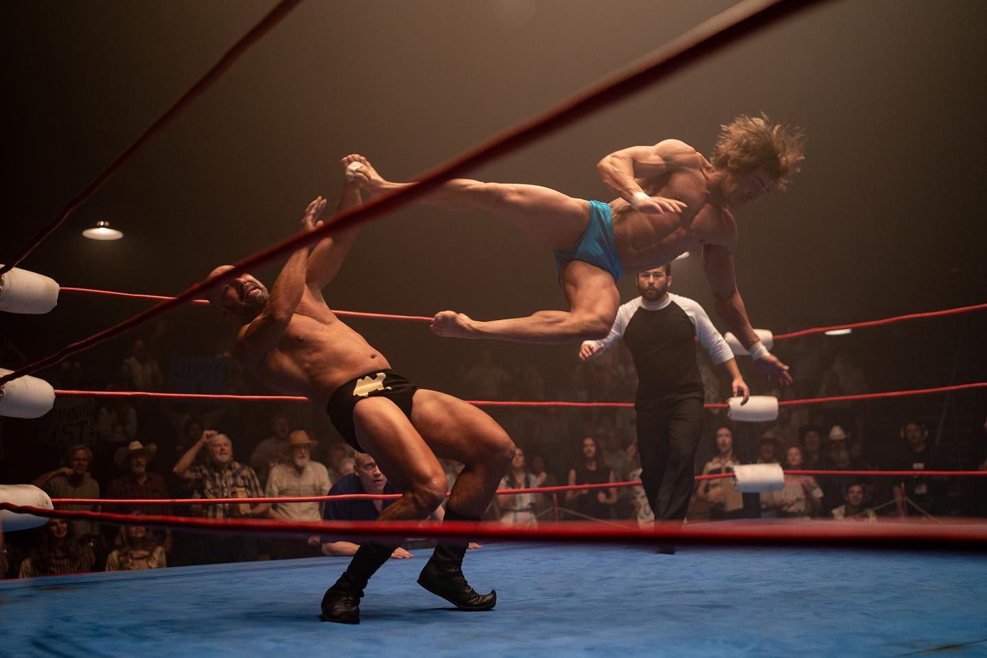 Zac Efron as Kevin Von Erich in The Iron Claw