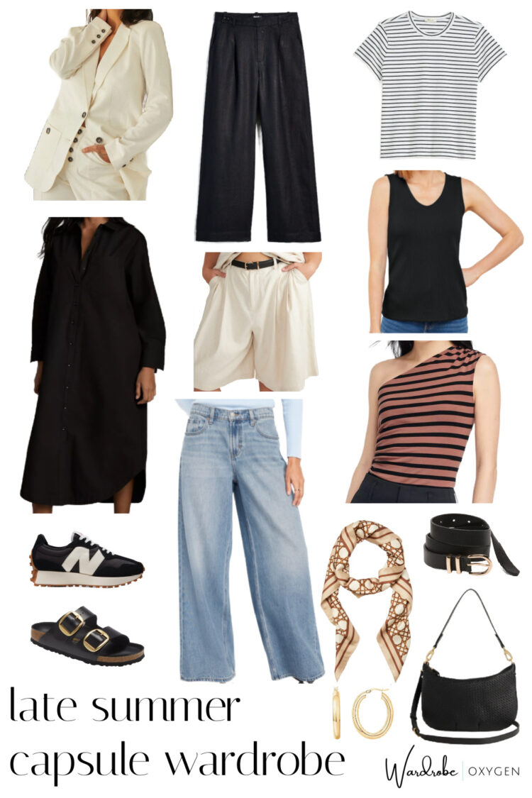 late summer capsule wardrobe