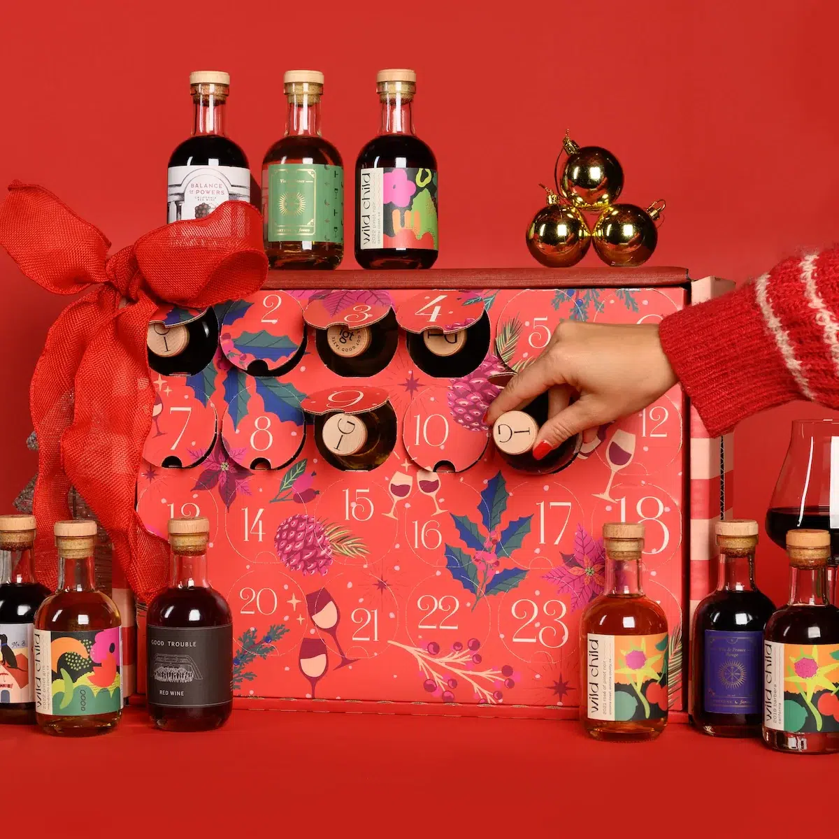 Red White Rose Wine Advent Calendar from In Good Taste