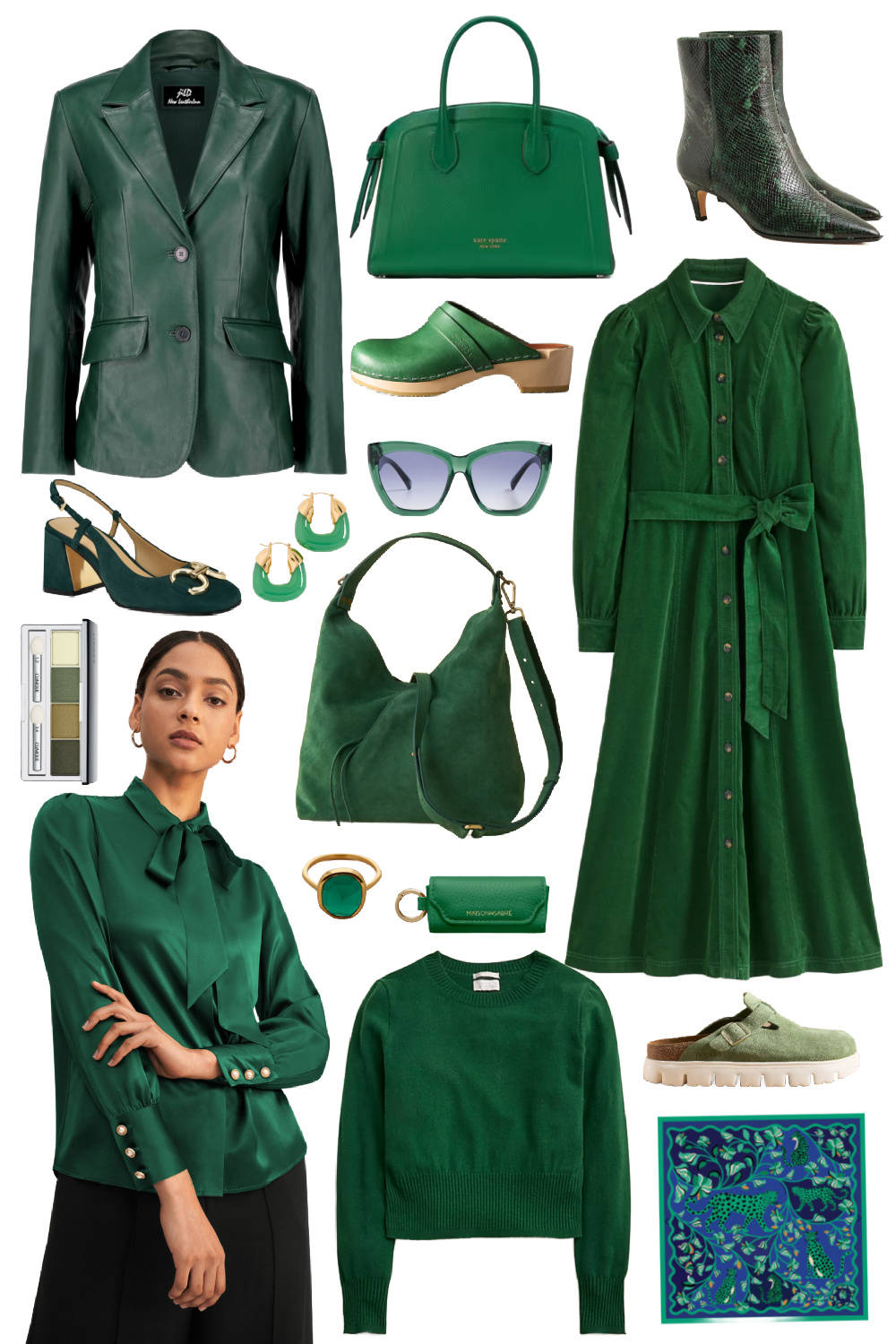 green fall 2024 fashion trend