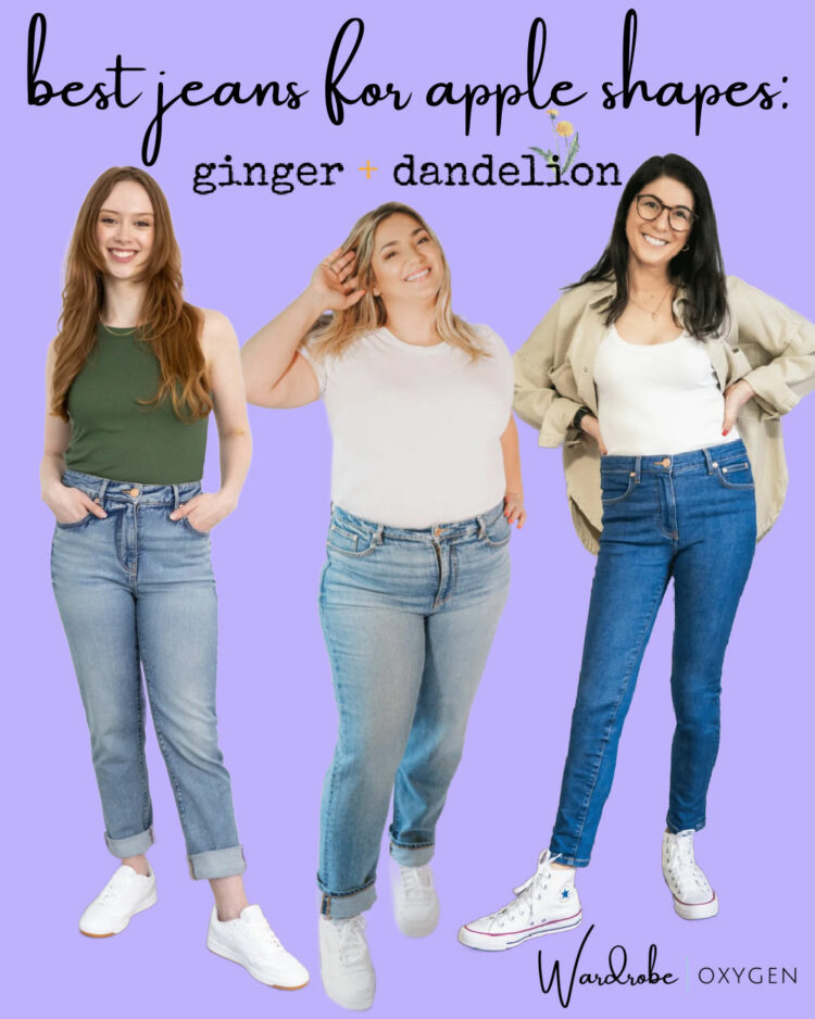 ginger + dandelion jeans apple shape bloating