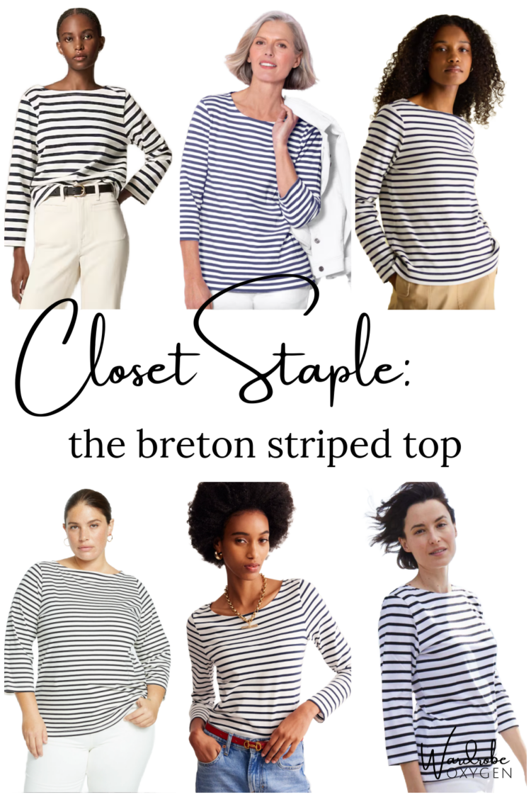 stylish breton striped mariner tops for women