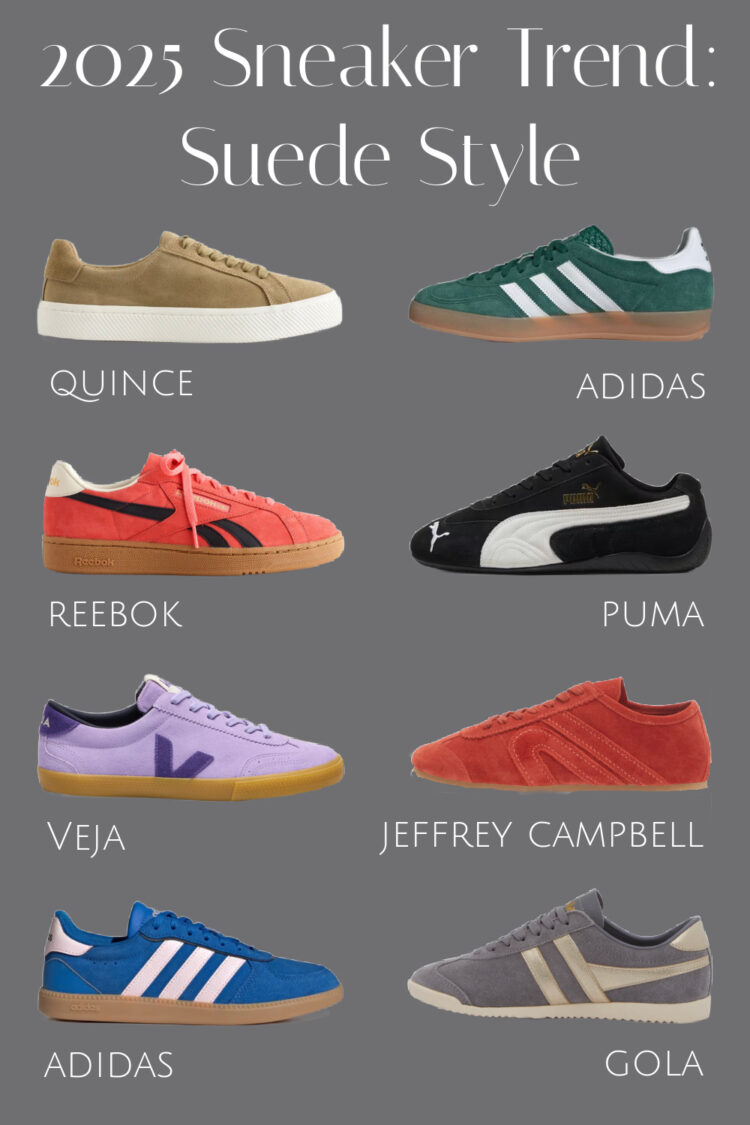 top 2025 sneaker trend suede wardrobe oxygen