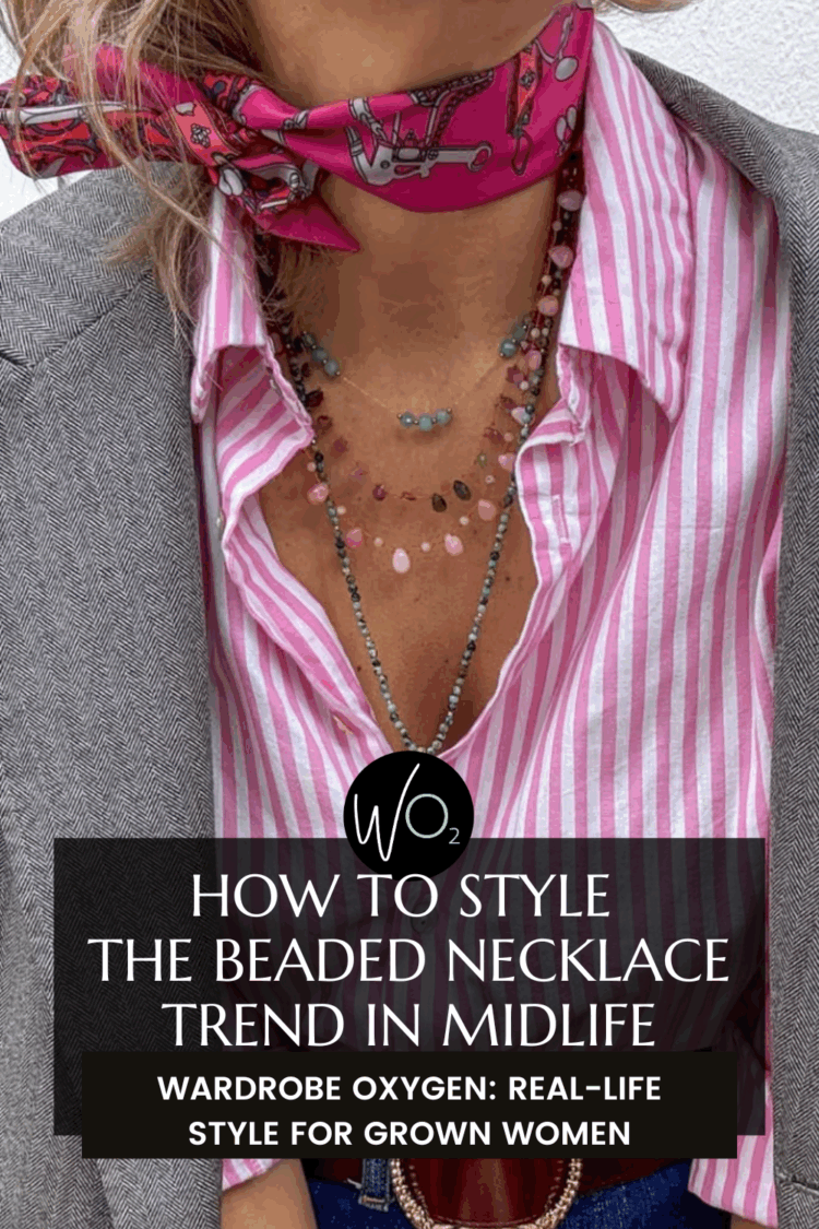 Beaded Necklace Trend how to style the beaded necklace trend for women in midlife