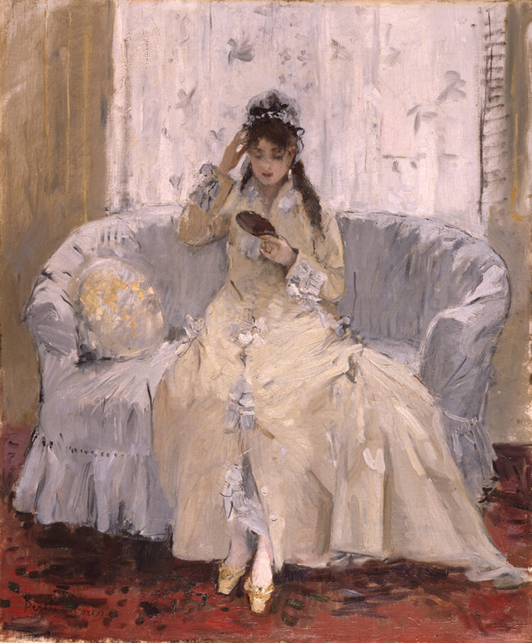 Jeune Femme au miroir Berthe Morisot, Jeune Femme au miroir, 1876 | Weekend Reads for the End of July