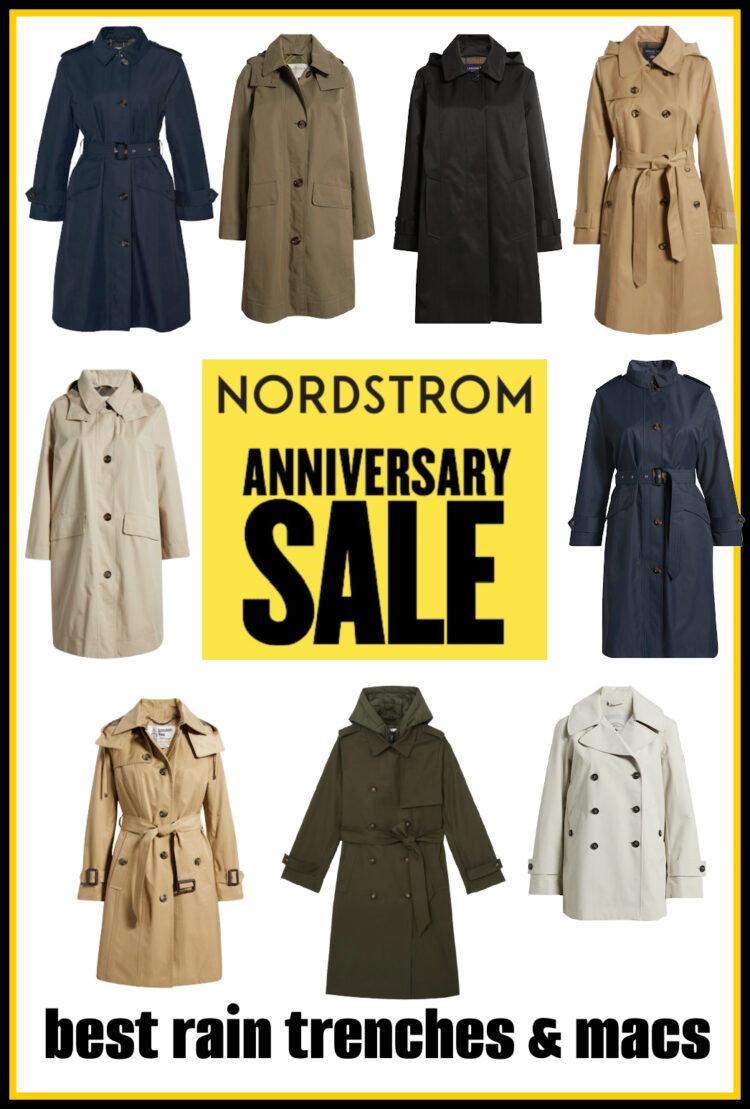 nordstrom anniversary sale best trenches