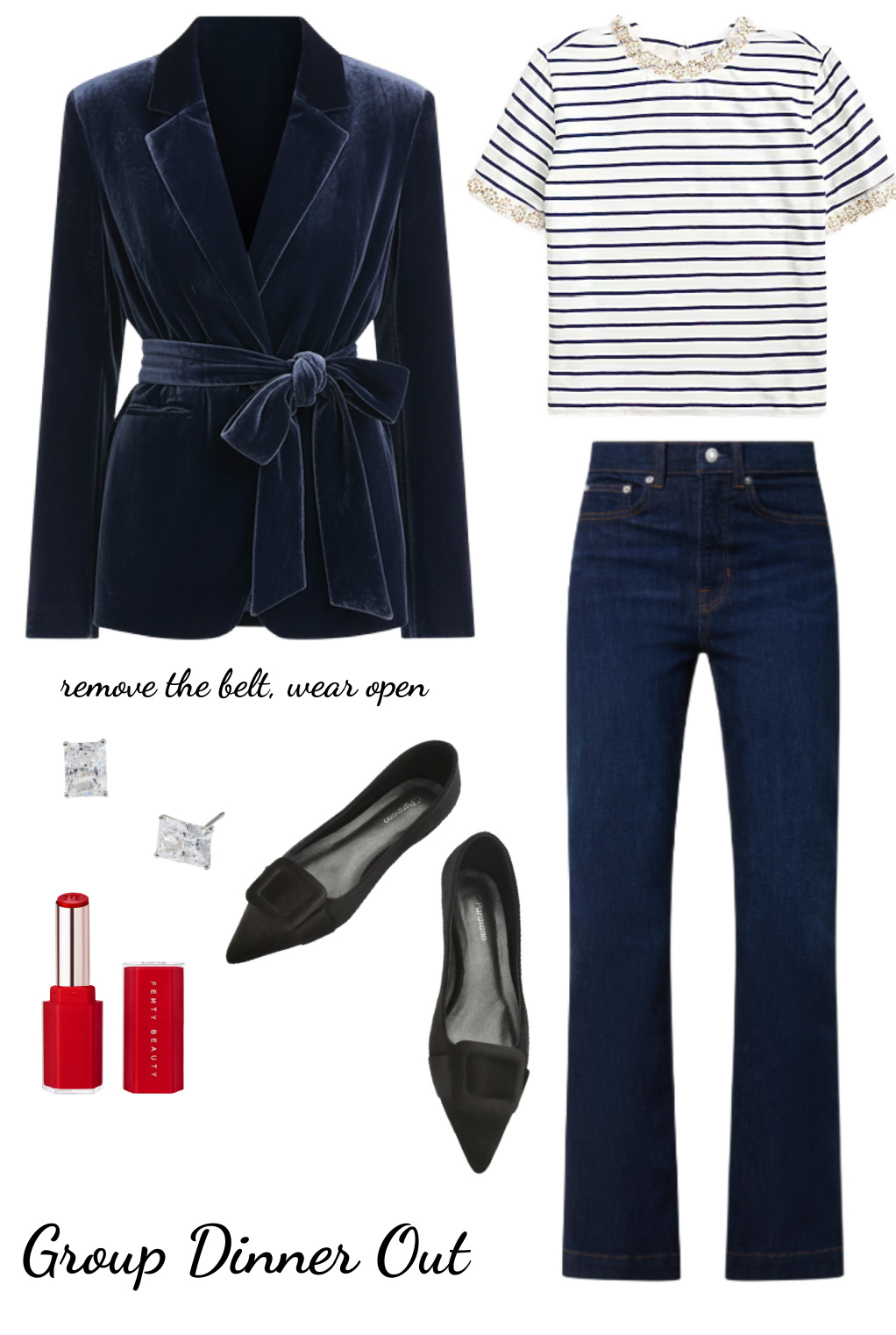 6 Holiday capsule wardrobe for women over 40 sample outfit