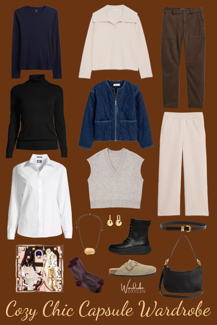 Weekend Reads for Mid-December 2 cozy chic capsule wardrobe by alison gary of wardrobe oxygen for winter casual style for women over 40